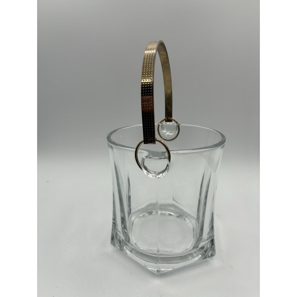 Vintage Arte Murano Silvestri Cristal Made in Italy Ice Bucket Bar Crystal/Vase - Picture 4 of 5